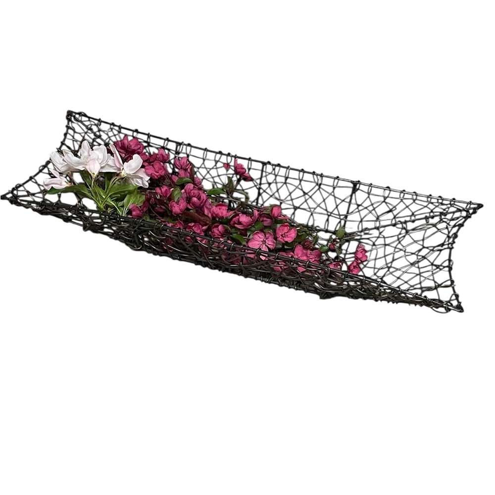 Wire Mesh Decorative Tray floral display fruit basket
